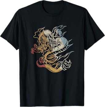 Dragon Retro Style Vintage T-Shirt