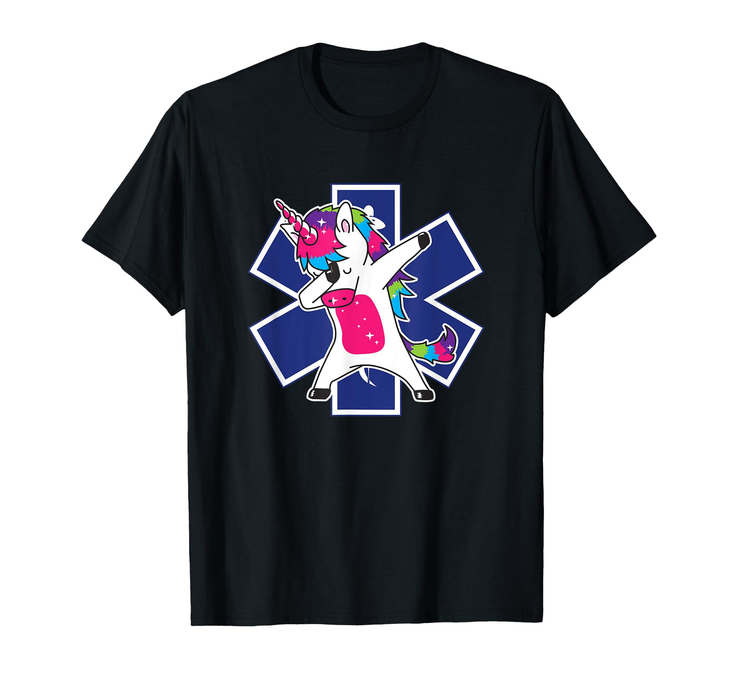 Dabbing Unicorn EMS EMT Nurse Medic Doctor Funny T-Shirt T-Shirt