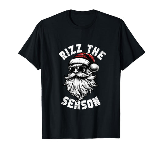 Rizz the Season Funny Santa Christmas T-Shirt