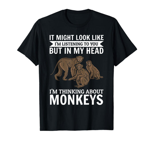 It might look like i'm listening to you - Monkey Orangutan T-Shirt