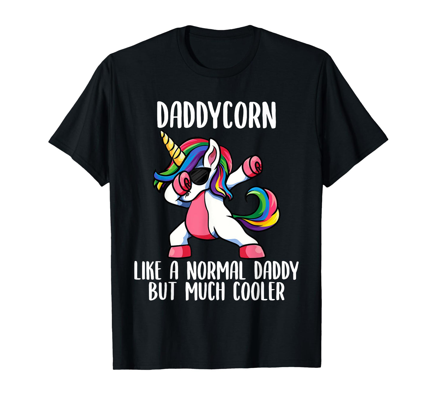 Unicorn Daddy Girl Birthday Party Apparel, DaddyCorn Cute T-Shirt