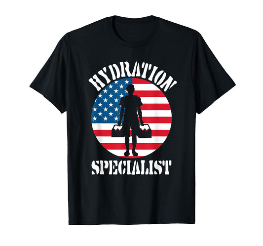 Hydration Specialist Team Manager Football Hydrated Waterboy T-Shirt