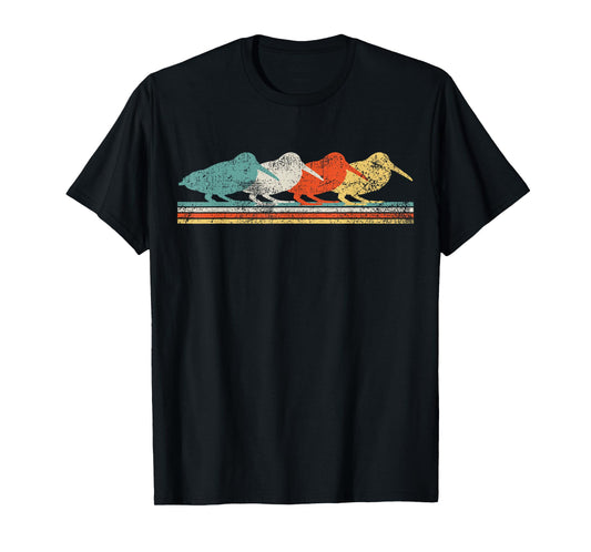 Woodcock Birds Retro Vintage T-Shirt