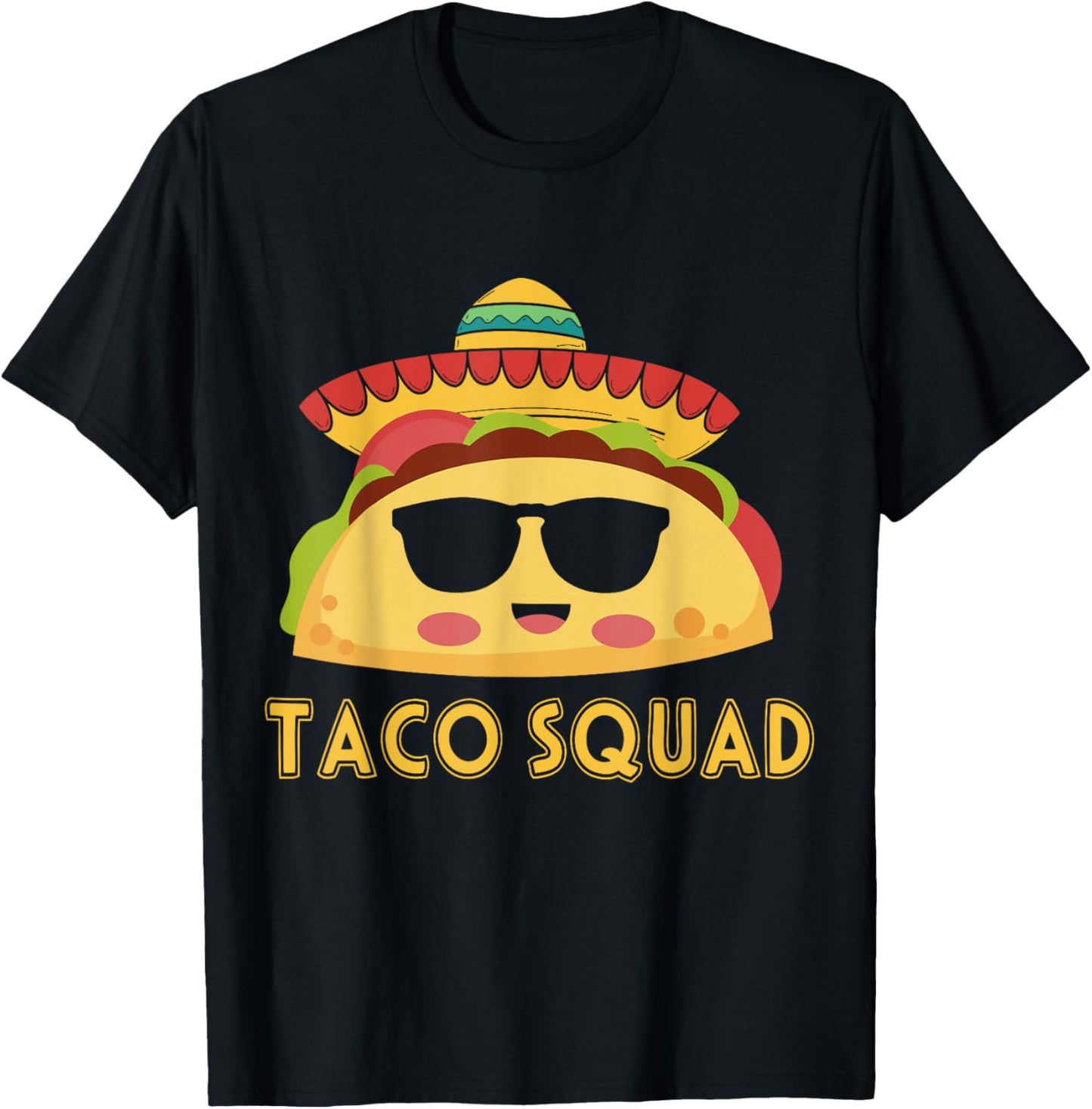 Cute Taco Squad Funny Mexican Food Lover Costume T-Shirt