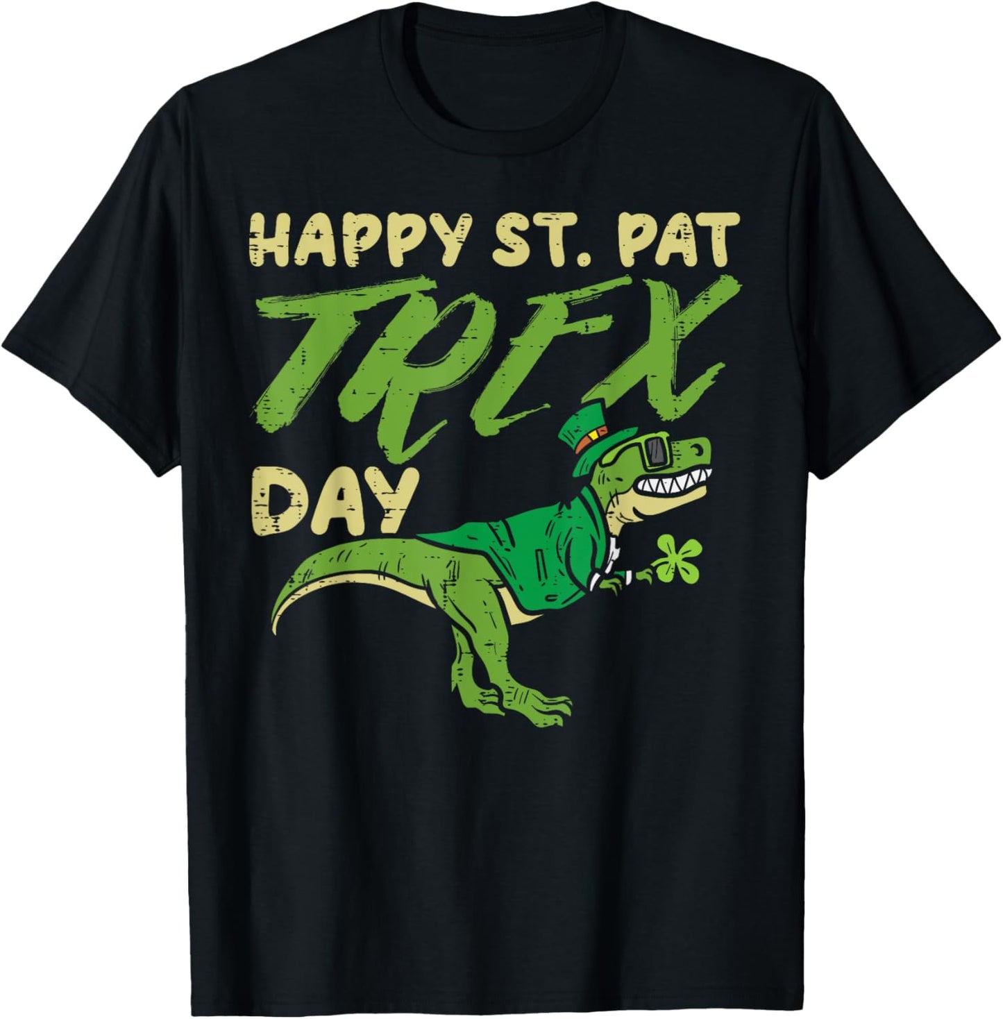 Happy St Pat Trex Day Dinosaur St Patricks Day Dino Gift T-Shirt