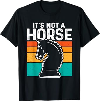 Funny Chess Shirt Its a Knight Its Not a Horse Vintage mens T-Shirt