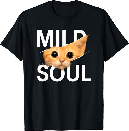 Mild Soul Cat, Introverts Cute Ginger Orange Tabby Kitten T-Shirt