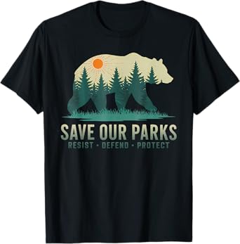 Save Our Parks Resist National Park Protect ALT US T-Shirt