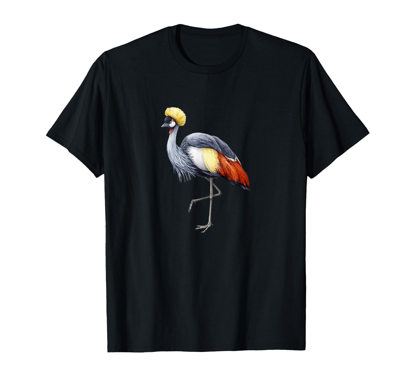Grey Crowned Crane Tshirt African Crowned Crane T-Shirt