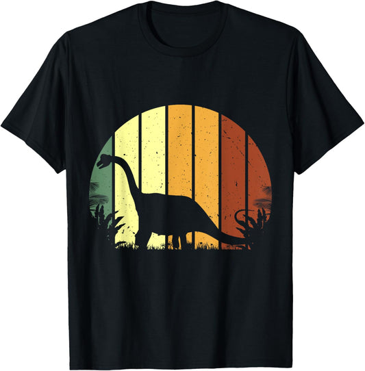 Retro Brontosaurus Shirt, Dinosaur Tee, Vegetarian Shirt T-Shirt