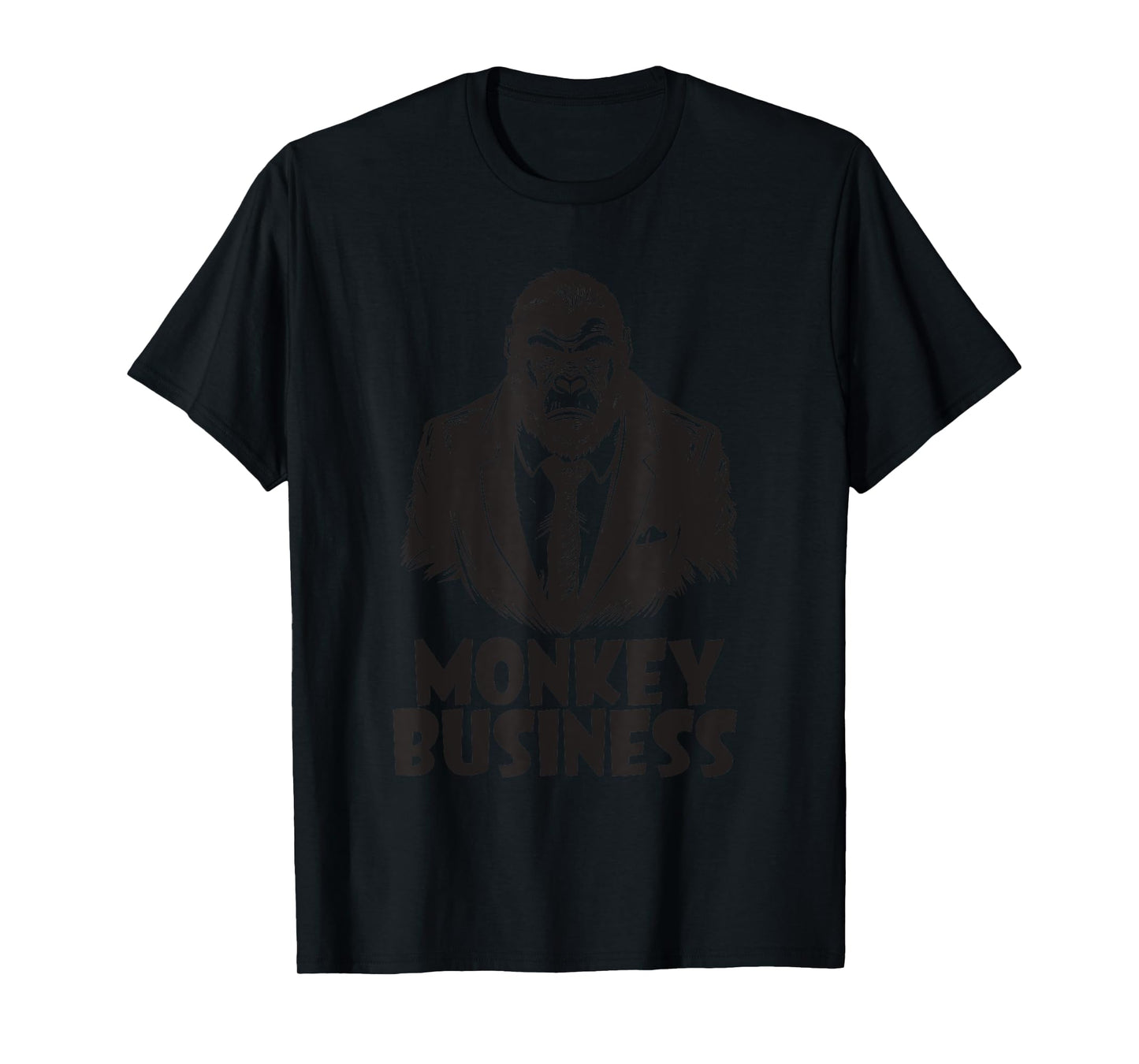 No Monkey Business Money Funny Gangster Themed Apparel T-Shirt