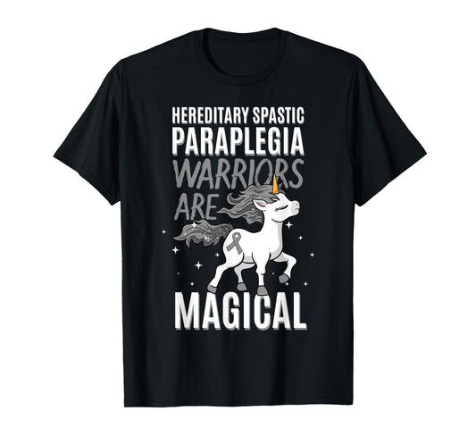 Hereditary Spastic Paraplegia Warrior HSP Awareness Unicorn T-Shirt