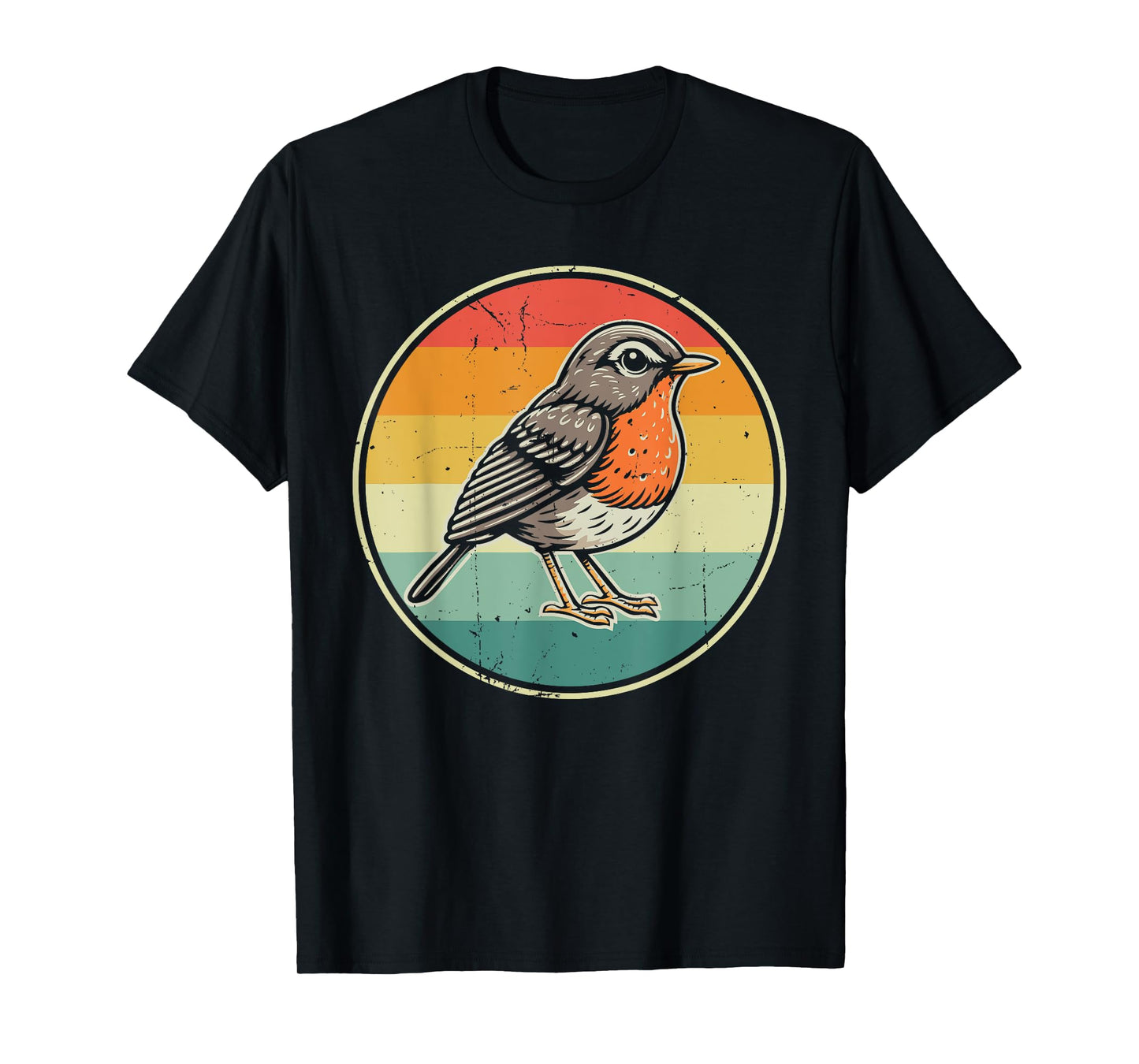 American Robin Retro T-Shirt