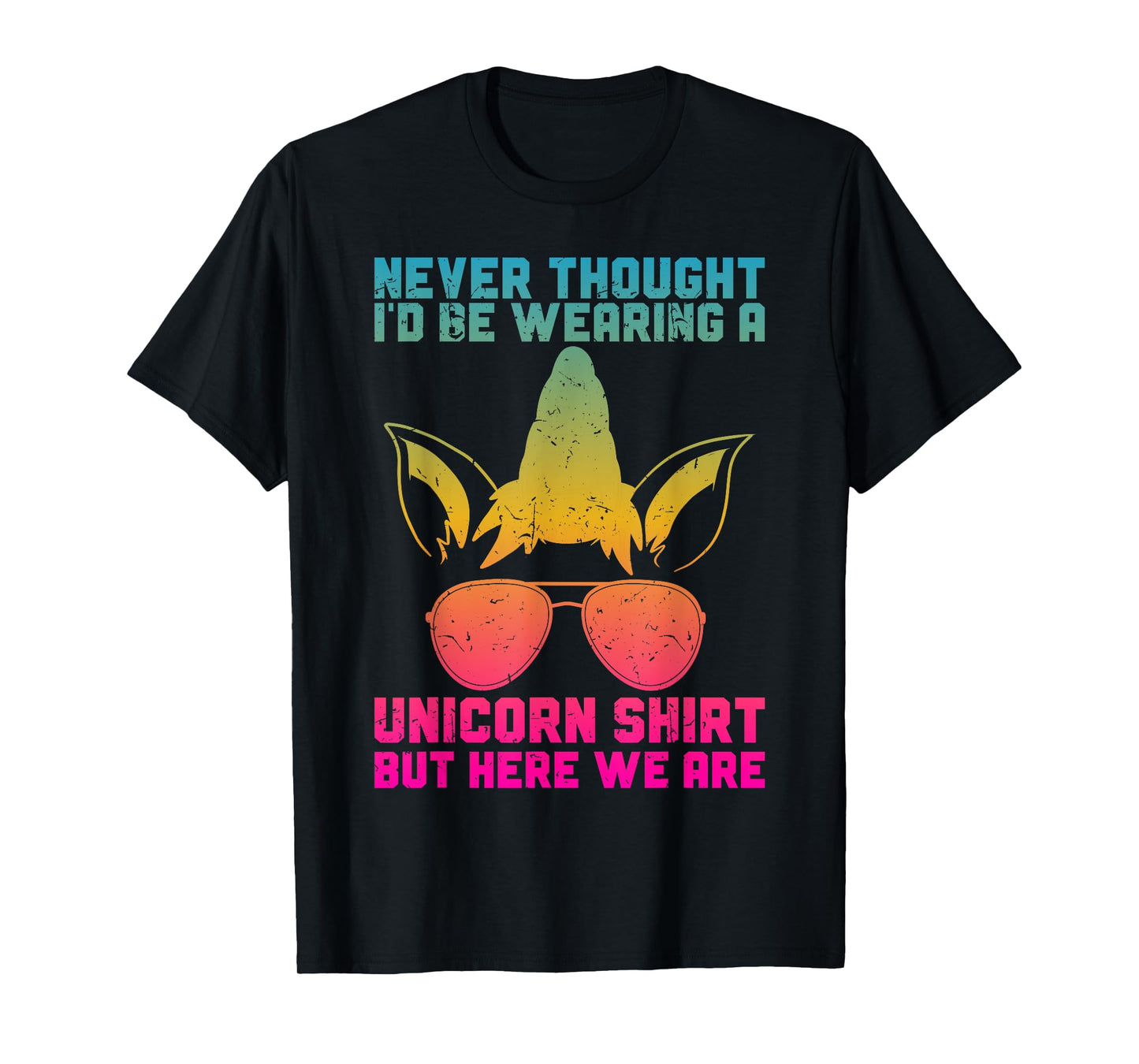 Fathers Day I Wear A Unicorn Shirt Dadacorn Funny T-Shirt