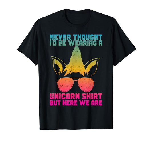 Fathers Day I Wear A Unicorn Shirt Dadacorn Funny T-Shirt