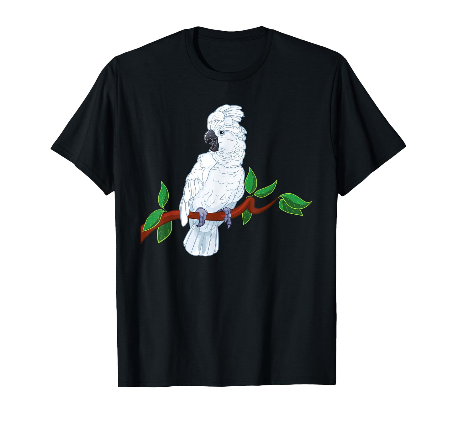 Umbrella Cockatoo on a Branch T-Shirt