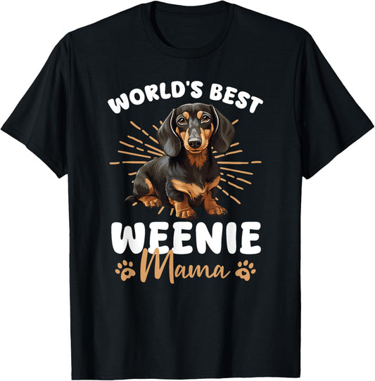 Dachshund Dog World's Best Weenie Mama T-Shirt