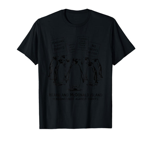 Penguins Against Anti Tariffs Protest Penguin Resist T-Shirt