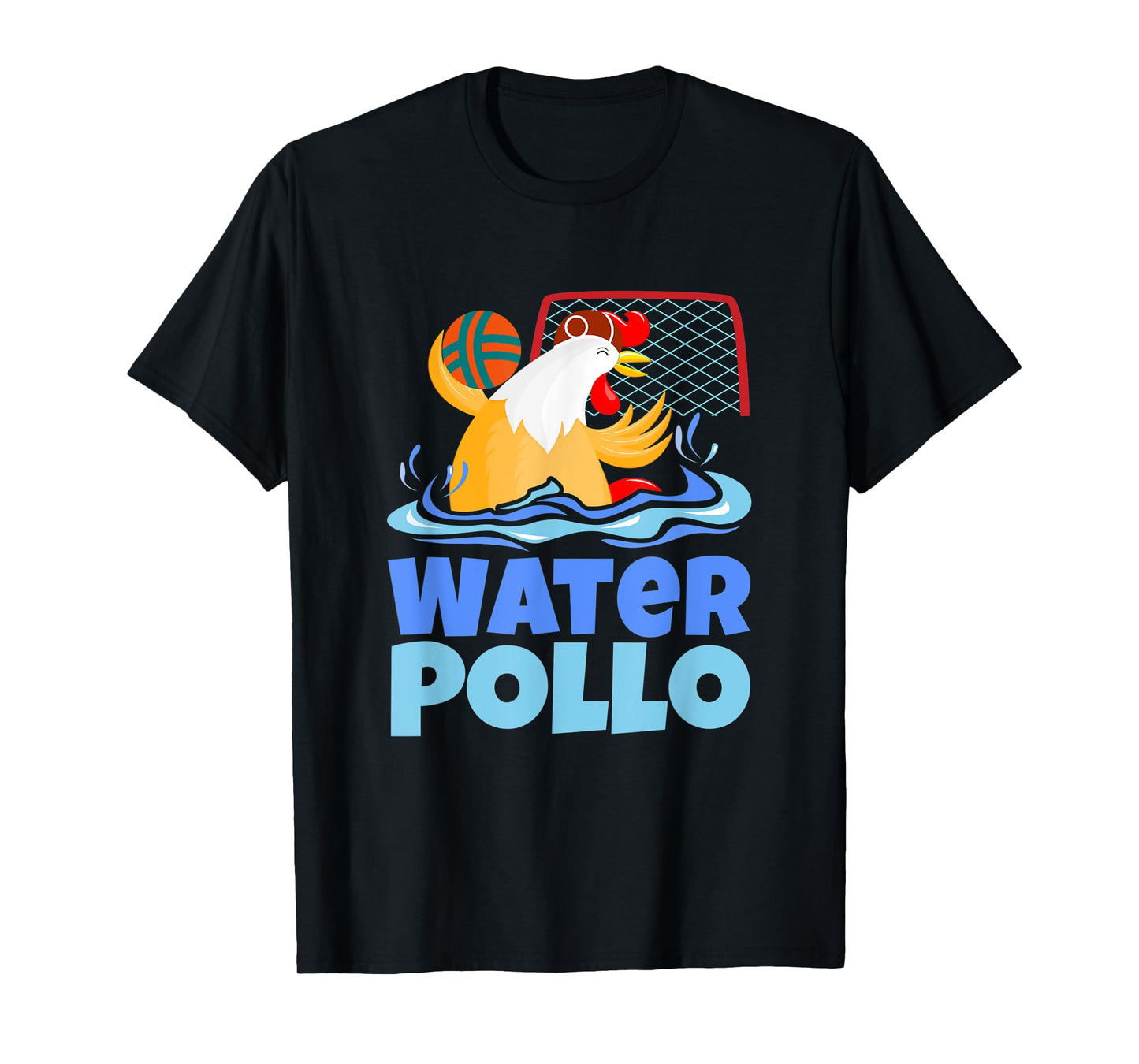 Funny Water Polo Humor, Water Pollo Chicken Pun T-Shirt