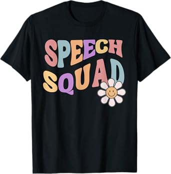 Retro Speech Squad Back to School Speech Therapist SLP T-Shirt
