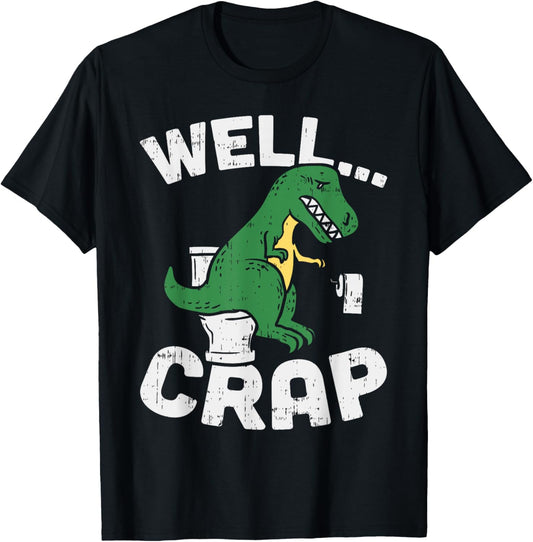 Dinosaur Trex Arms Toilet Paper Funny Dino Boys Kids Gift T-Shirt