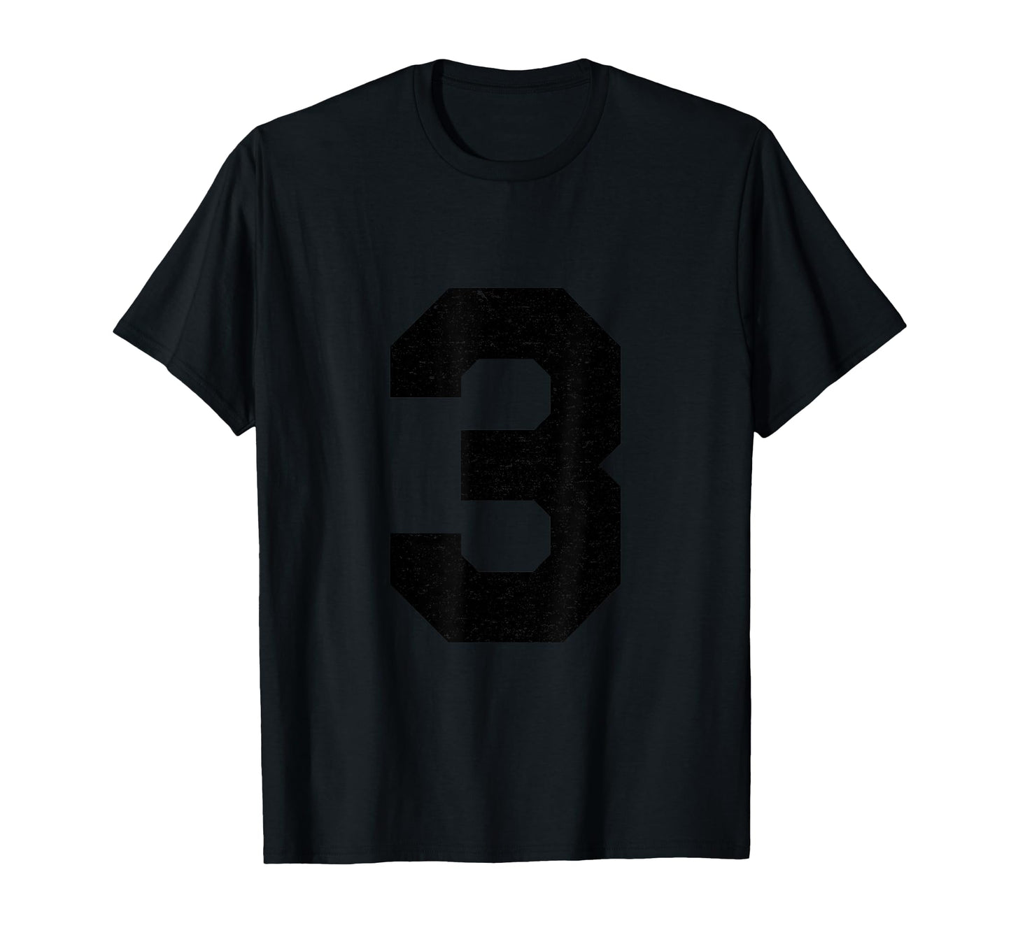#3 Jersey Uniform Varsity Sports Number, 3rd Place T-Shirt