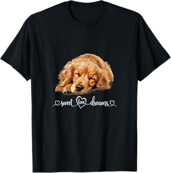 Cute Dog Graphic Dog Lover Golden Retriever Puppy Dog T-Shirt