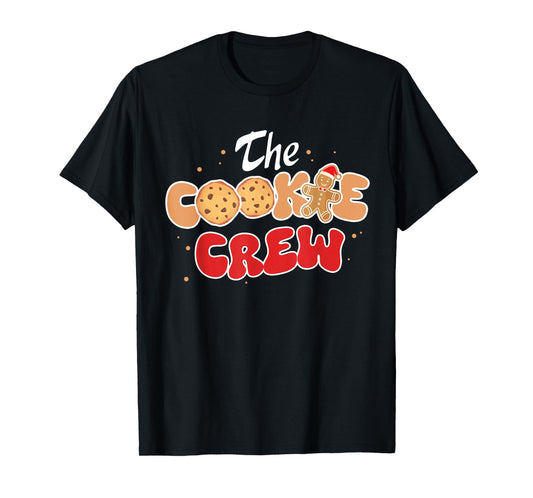 The Cookie Crew Christmas Gingerbread Man Cookie Baking Team T-Shirt