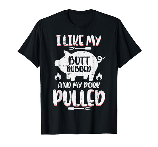 Bbq Pork Rubbed Pulled Funny Barbecue Pig Grill Men T-Shirt