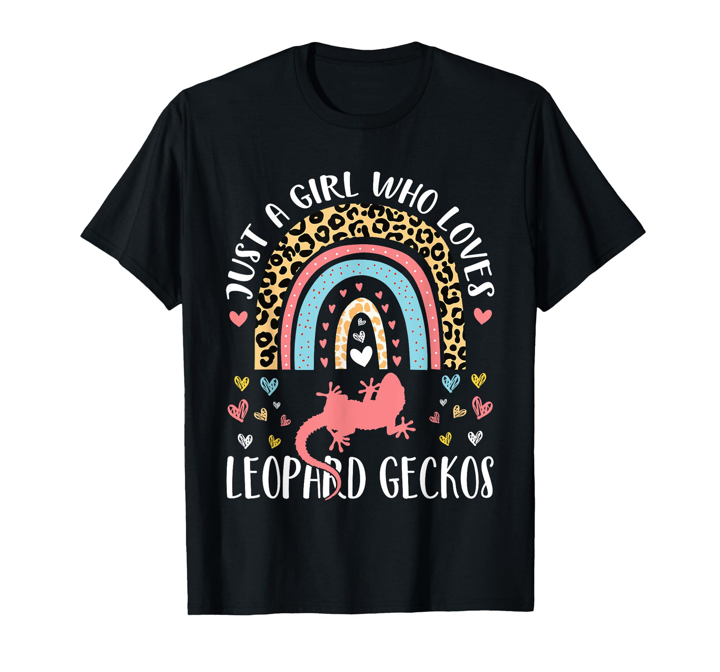 I'm Just A Girl Who Loves Leopard Geckos Lovers Heart Funny T-Shirt