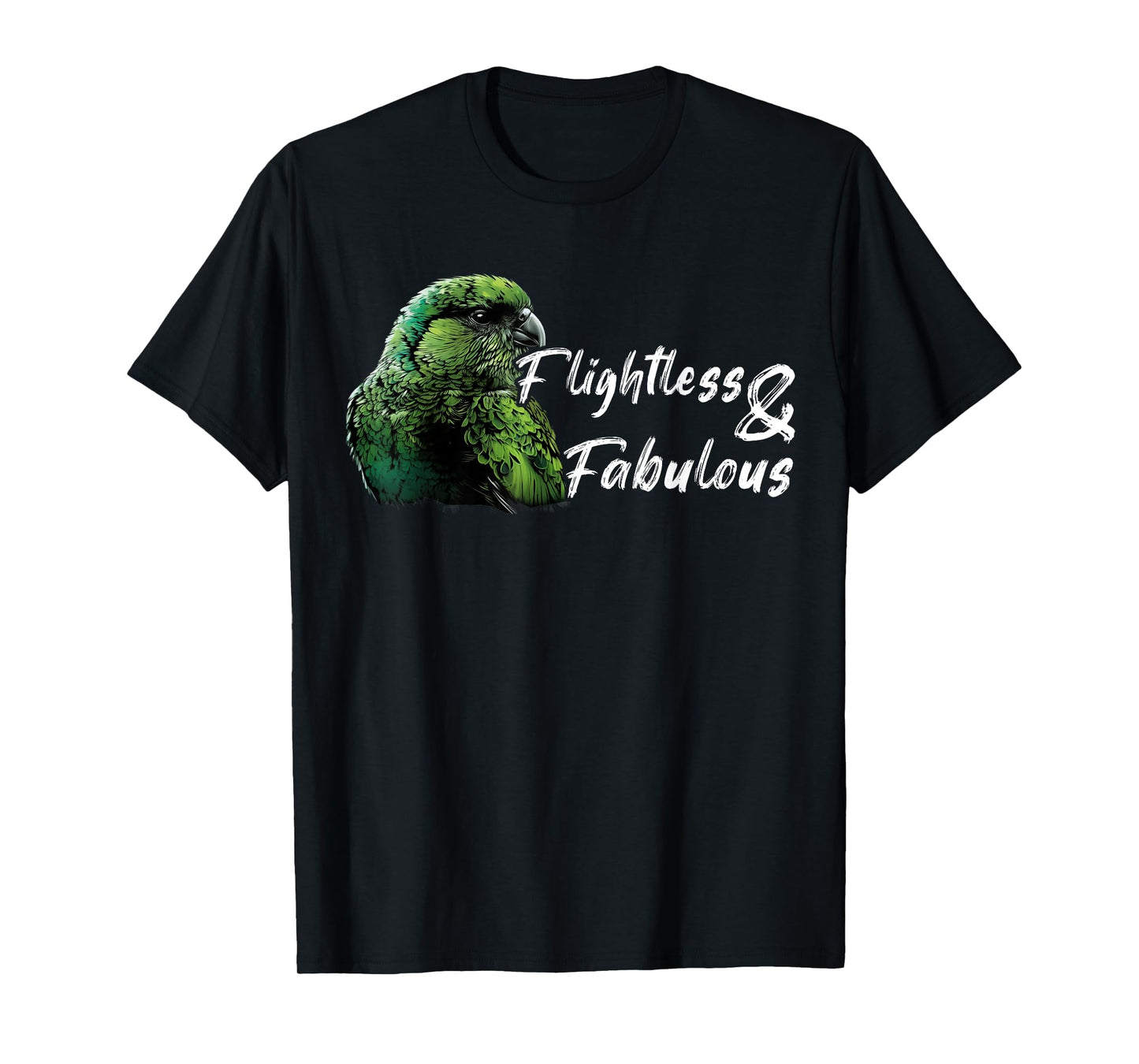 Kakapo Bird New Zealand Flightless And Fabulous Kakapo T-Shirt