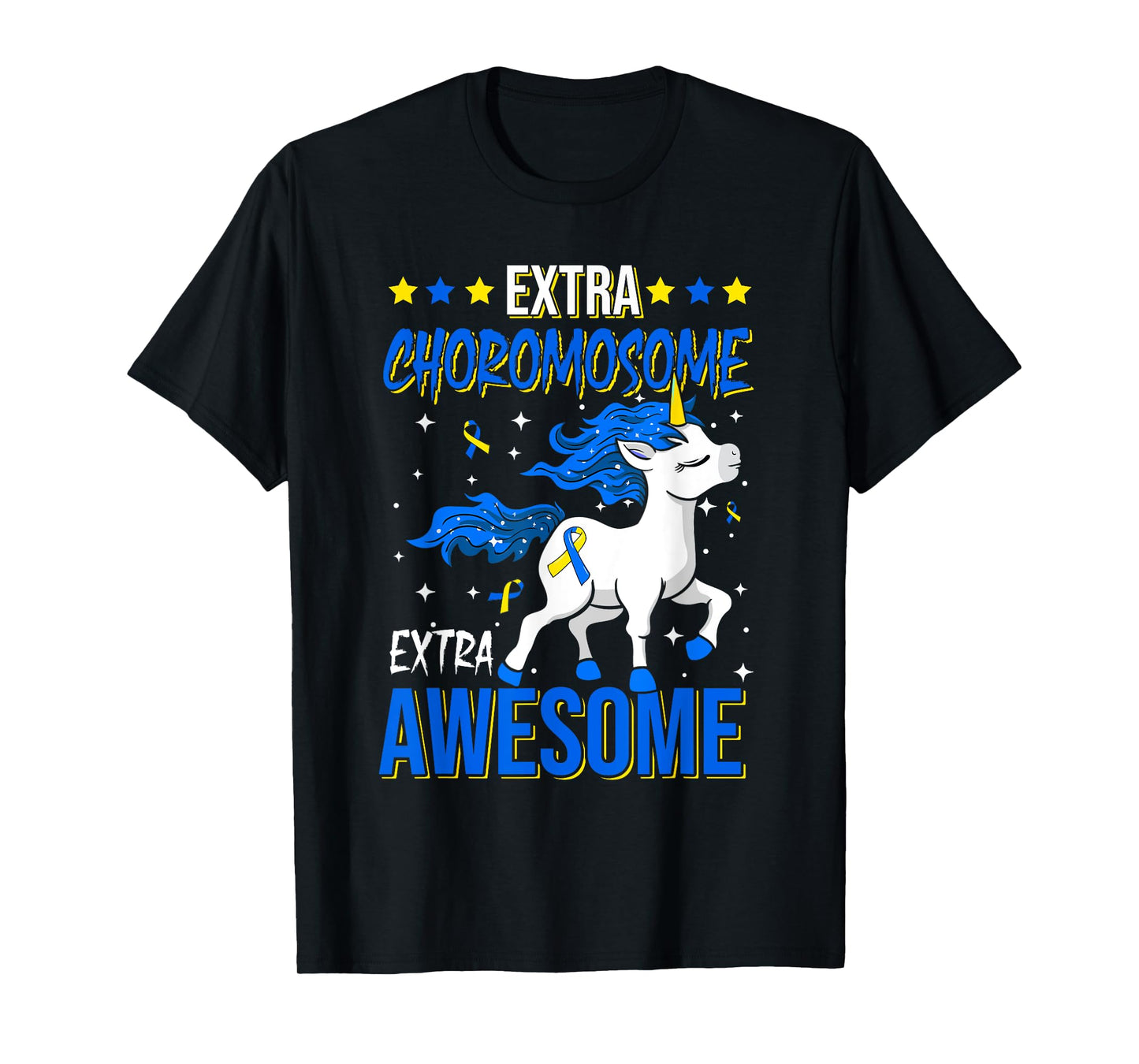 T21 Extra Chromosome Extra Awesome Down Syndrome Awareness T-Shirt