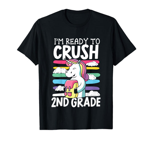 Kids I'm Ready To Crush 2nd Grade First Day Of School T-Shirt