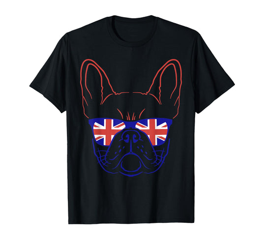 Great Britain Flag Shirt Independence Day Symbol English Dog T-Shirt