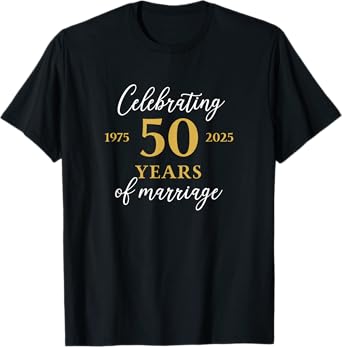 Funny 50 Years of Marriage 1975 50th Wedding Anniversary T-Shirt