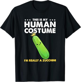 This Is My Human Costume Zucchini Halloween T-Shirt