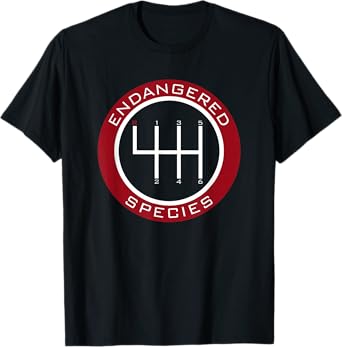 Car Guy, Mechanic, Endangered Species, Manual Shifter T-Shirt
