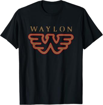 Waylon Jennings - Official Merchandise - Flying W Logo T-Shirt
