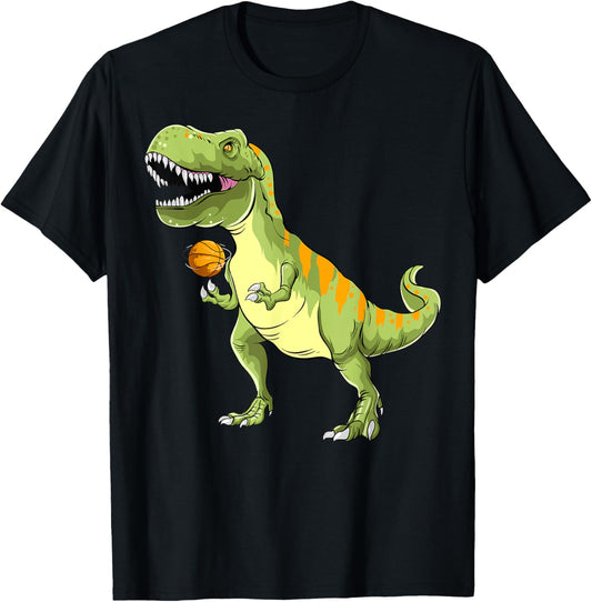 Dinosaur Basketball T Rex Sport Athlet Player Coach T-Shirt