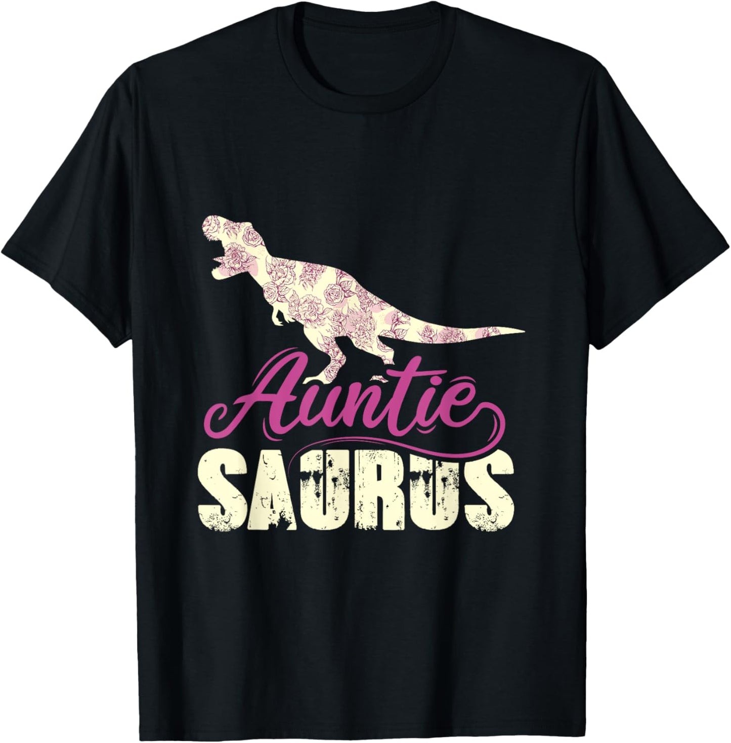 Auntiesaurus with Auntiesaurus Rex and Dinosaur and Auntie T-Shirt