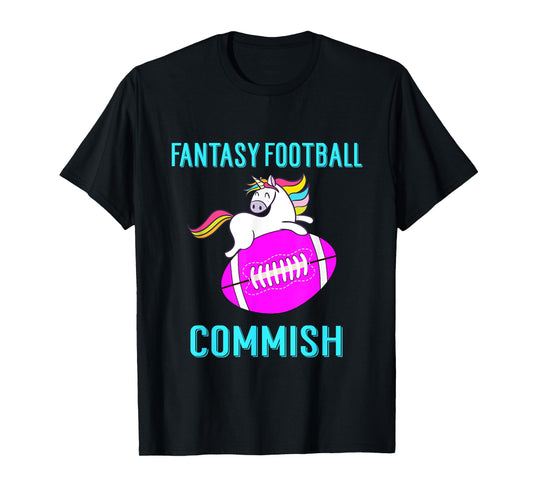 Unicorn Fantasy Football Commissioner Tshirt T-Shirt