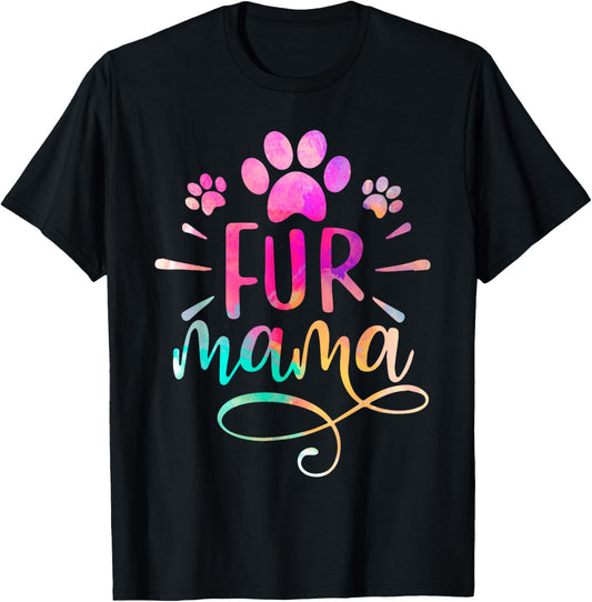 Fur Mama Women Cat and Dog Owner Cat mom dog mom T-Shirt