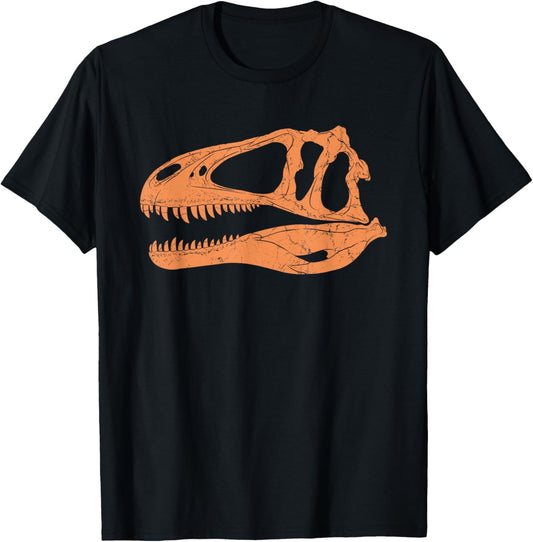 Acrocanthosaurus Fossil Skull, Dinosaur T-Shirt