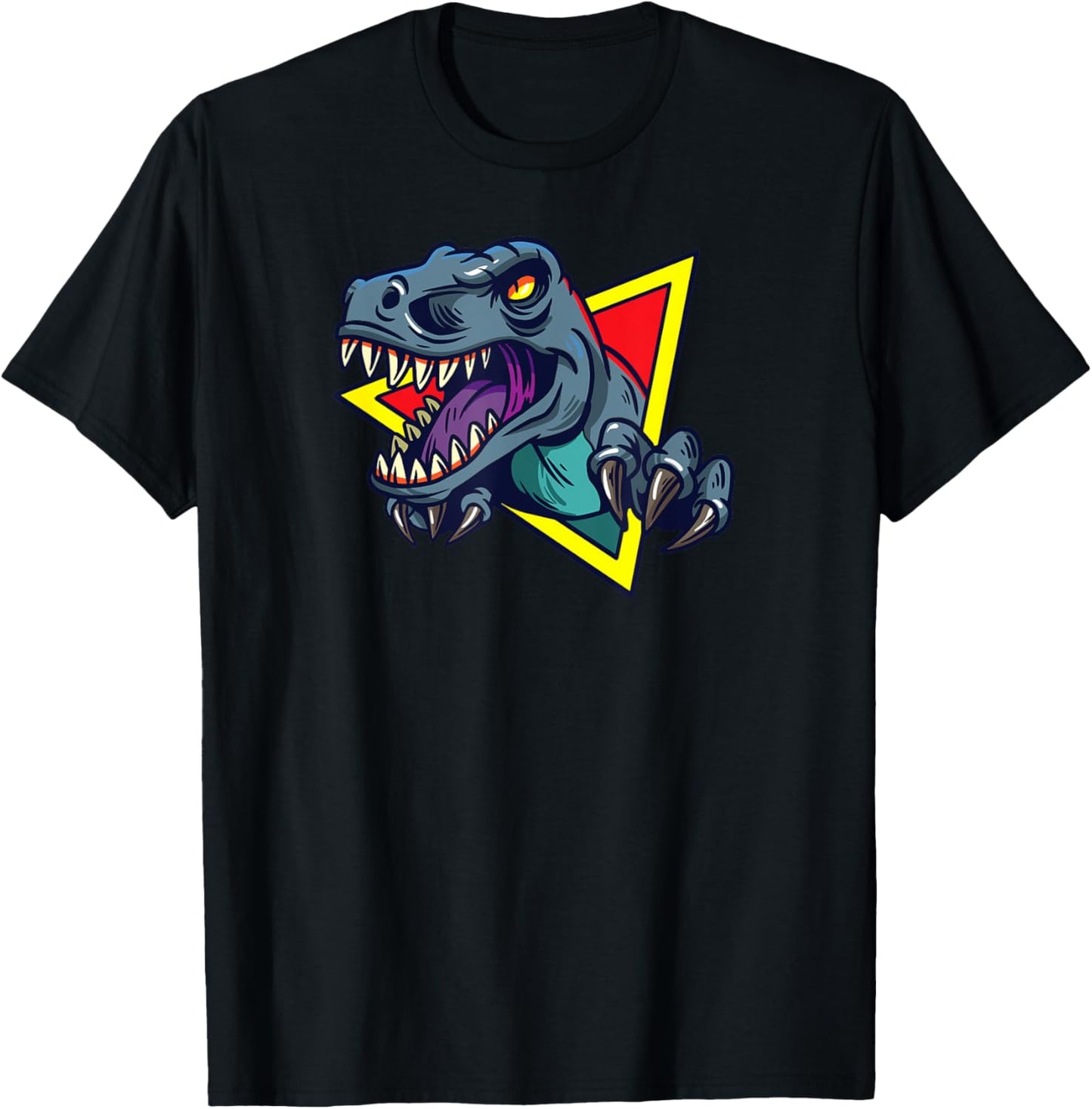 Retro Tyrannosaurus - Prehistoric Power Emblem T-Shirt