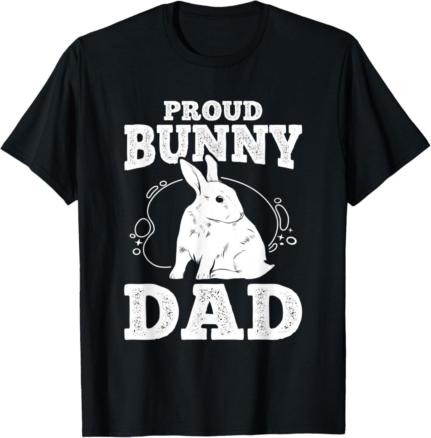 Mens Proud Bunny Dad Cute Rabbit Lovers Bunny T-Shirt