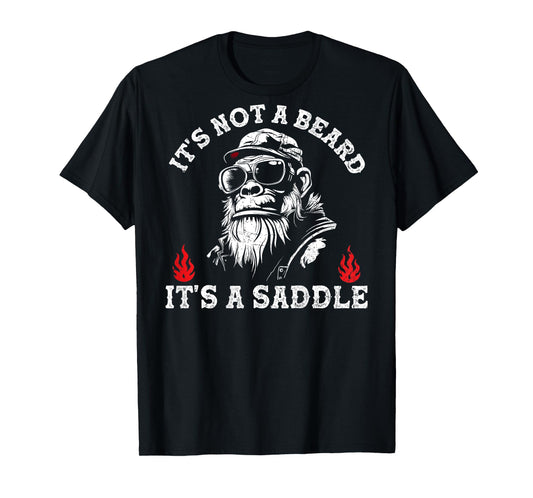 It's Not A Beard It's A Saddle Monkey Funny T-Shirt