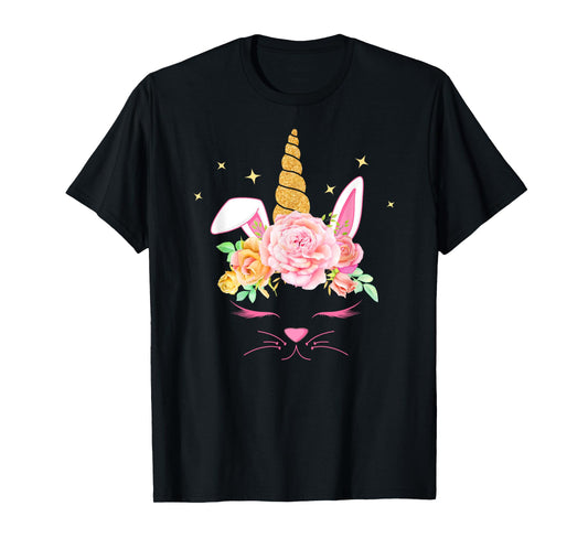 Bunnycorn Unicorn Bunny Funny Easter T-Shirt For Girls T-Shirt