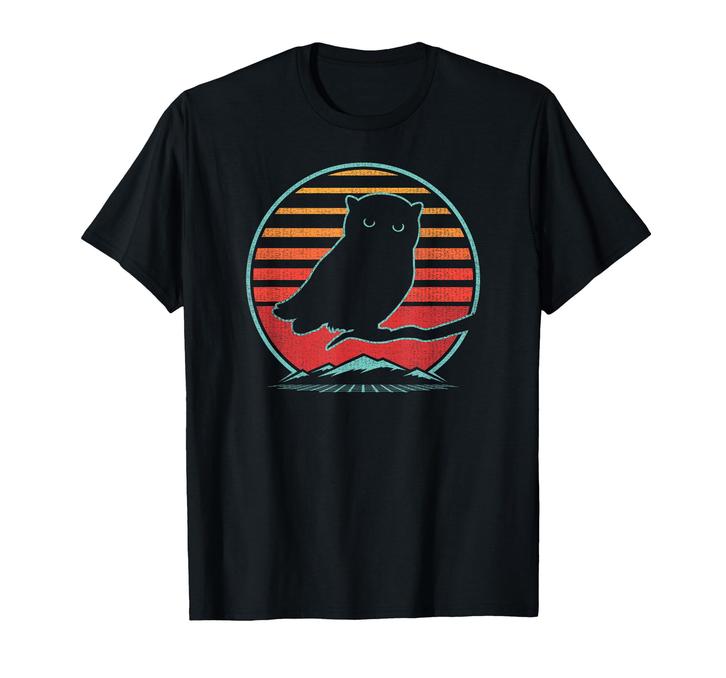 Owl Lover Bird Animal Birding Retro Vintage 80s Style T-Shirt