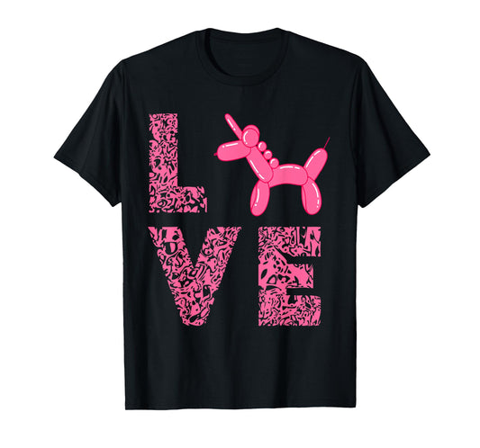 Balloon Twisting Unicorn Love Balloon Artist Balloon Animal T-Shirt