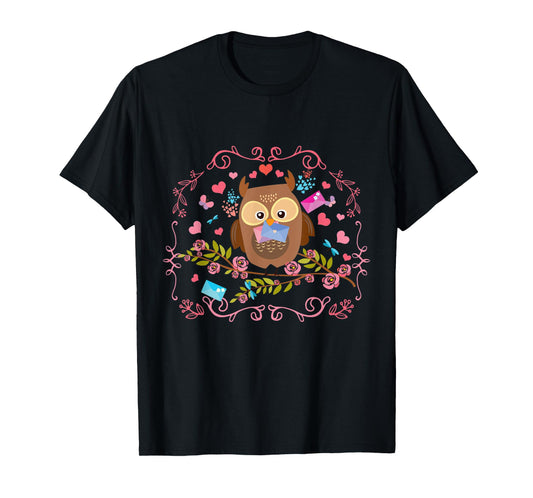 Cute Bird Toddlers Girls Gift Animal Owl T-Shirt